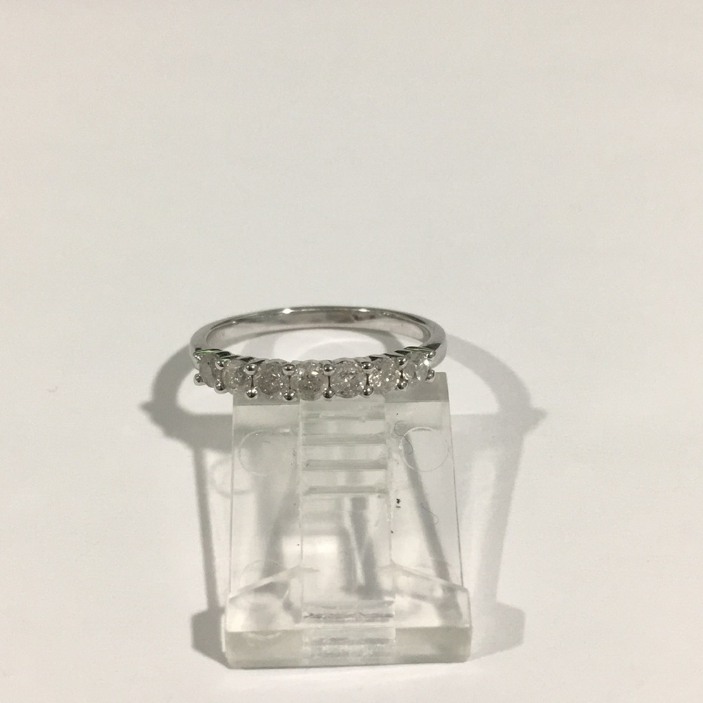 10k White Gold Diamond 💎 Wedding Band Ring